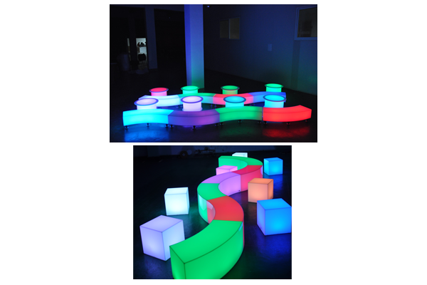 LED Cube Stool Hire