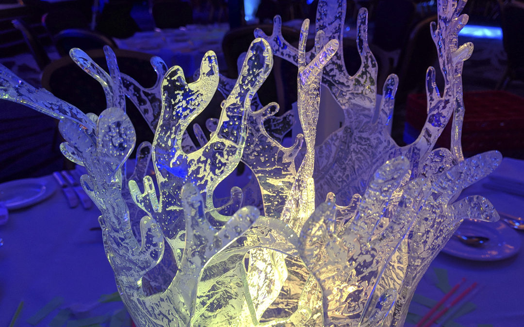 Clear Coral Underwater Centrepiece