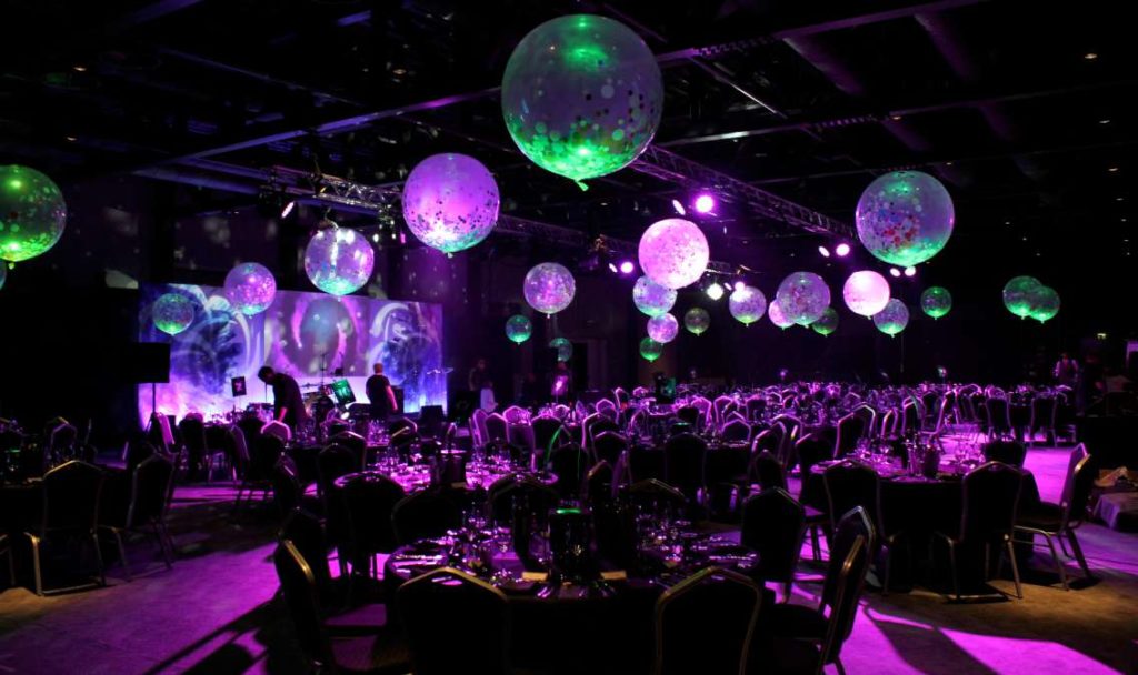 Confetti Balloon Table Centre