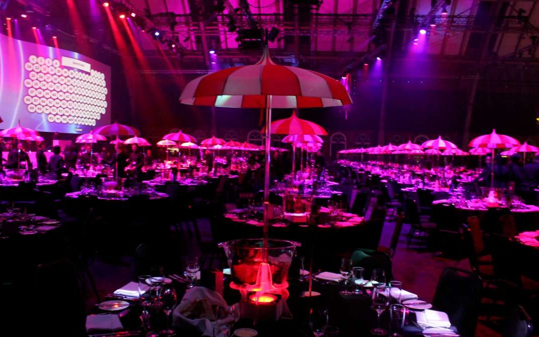 Red and White Umbrella