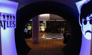 beatles lit arc tunnel entrance for an event