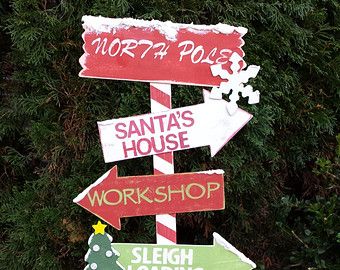 North Pole Signage
