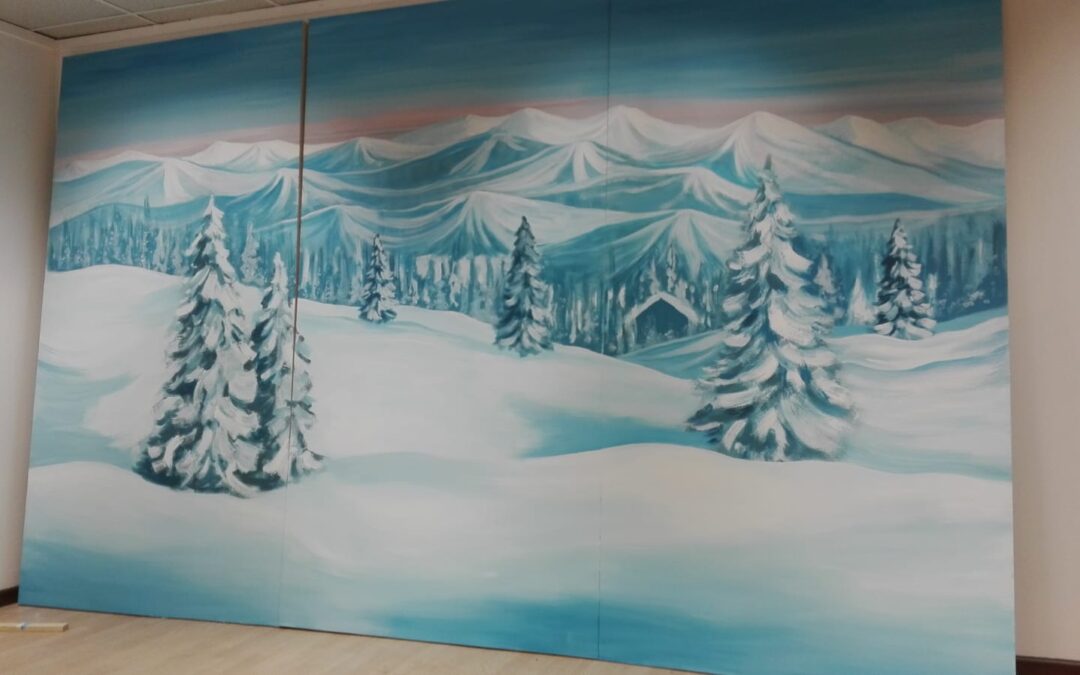 Winter Scene Backdrop
