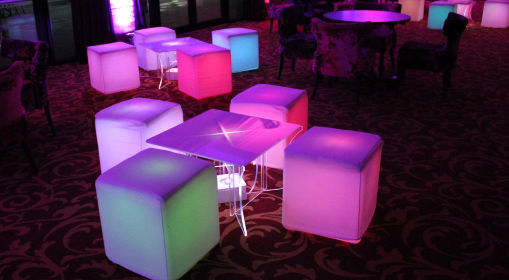 LED Cube Stools
