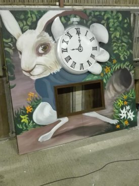 Rabbit &#038; Pocket Watch Backdrop