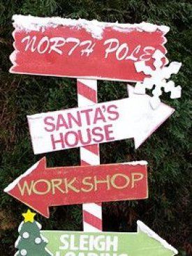 North Pole Signage